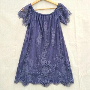 NWT American Eagle Off Shoulder Lace Floral Dress Cocktail Party Fairy Size S